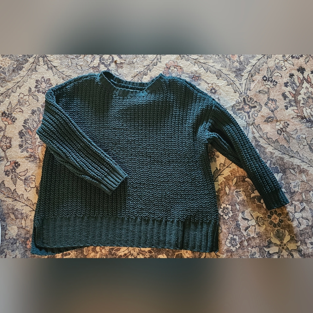 American Eagle Green Knit Sweater